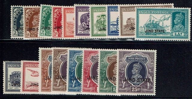 Image of Indian Convention States ~ Jind SG 109/26 UMM British Commonwealth Stamp